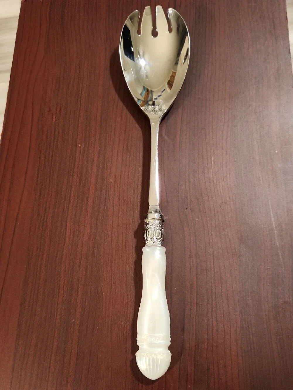 Southern Living @ Home Camden collection salad serving utensils with faux mother